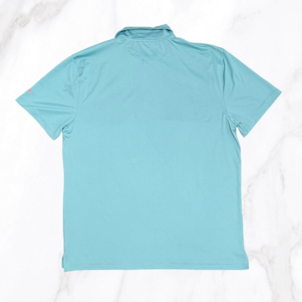 Chubbies Men's‎ Teal Palmer 3 Button Polo Shirt, Size XL - Picture 3 of 7